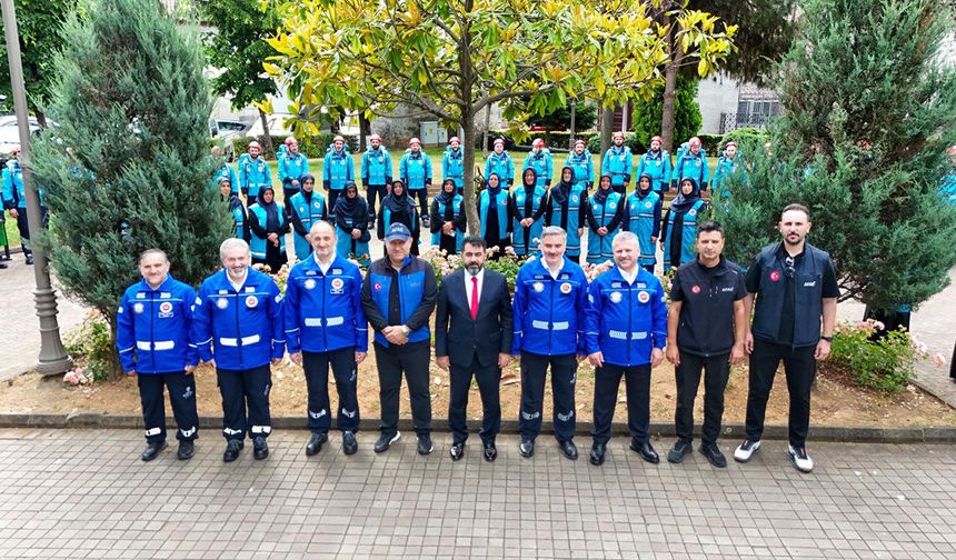 TRABZON'DA TDV EKİBİ AFETLERE HAZIR
