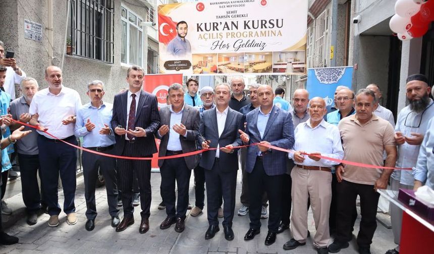 Şehit Tahsin Gerekli Kur'an Kursu dualarla açıldı