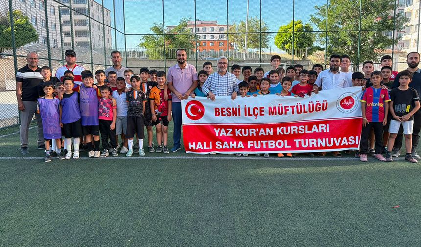 Besni'de Kur’an kursları futbol turnuvası başladı