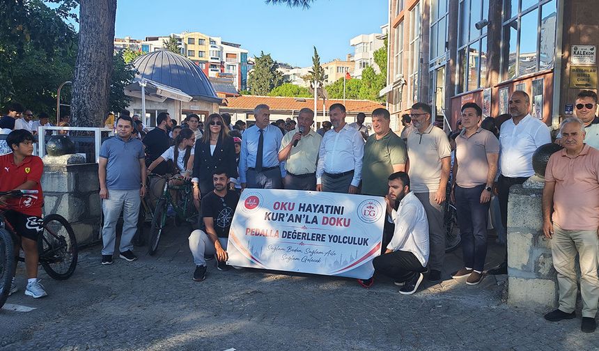Çanakkale'de pedaller değerler için çevrildi