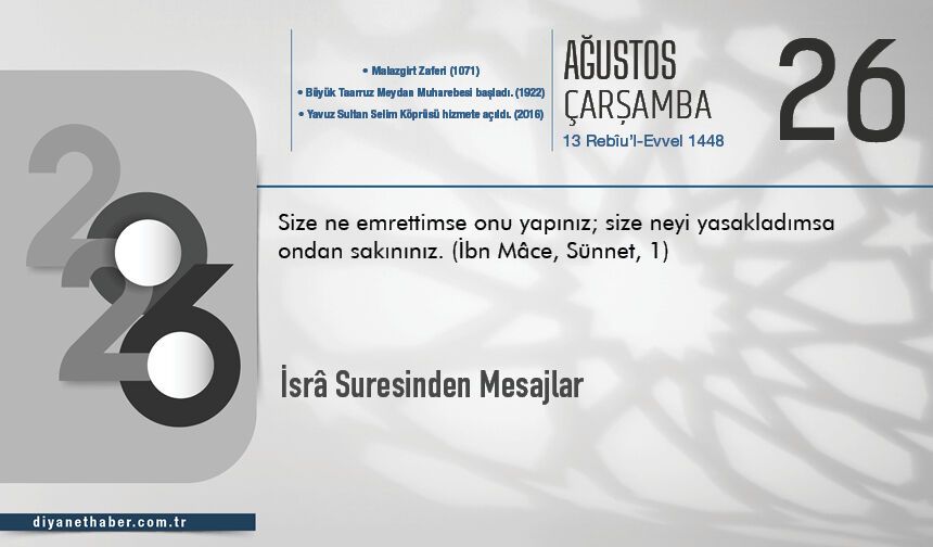İsrâ Suresinden Mesajlar