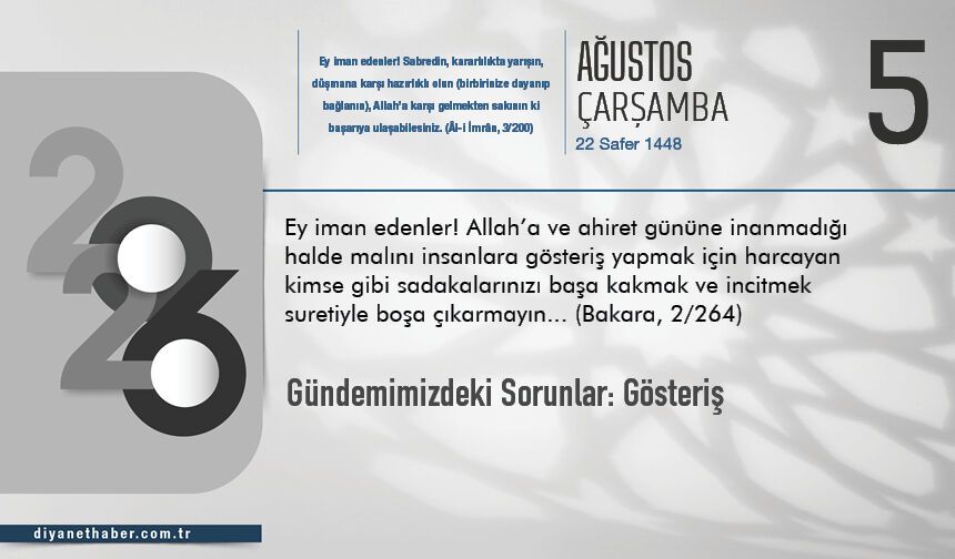 Gündemimizdeki Sorunlar: Gösteriş