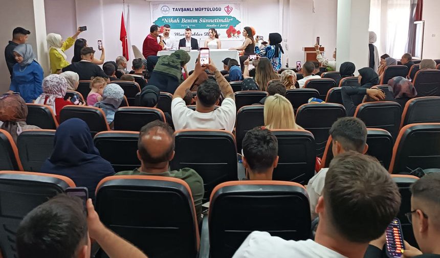 Tavşanlı Müftülüğünde resmi nikah yoğunluğu