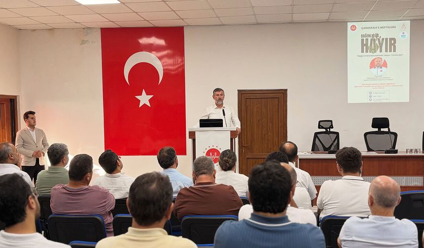 Çanakkale’de “Bağımlılıkla Mücadelede Tedavi Yöntemleri” Semineri Düzenlendi