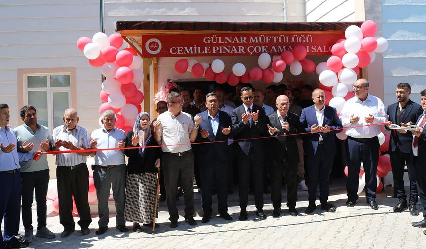 Gülnar’da Cemile Pınar Çok Amaçlı Salonu hizmete açıldı