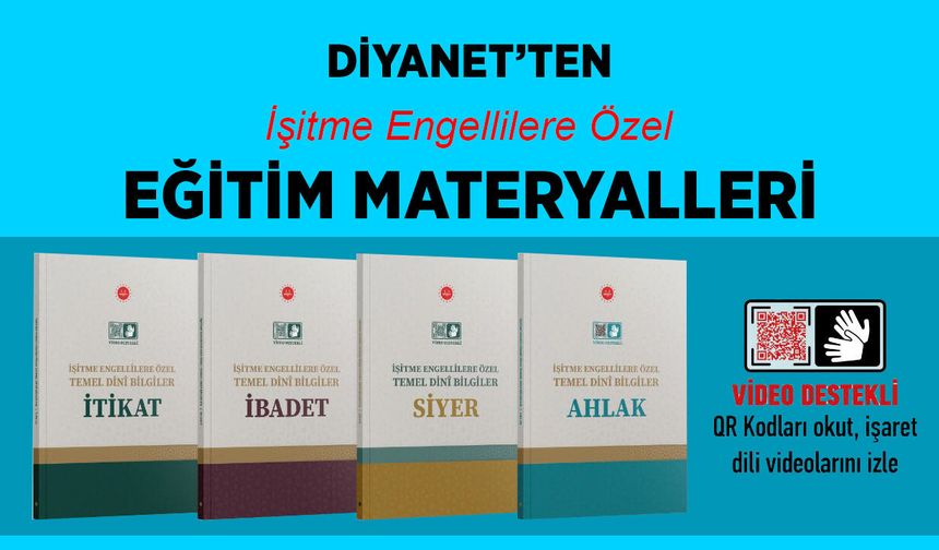 Diyanet'ten İşitme Engellilere Özel Temel Dini Bilgiler Seti