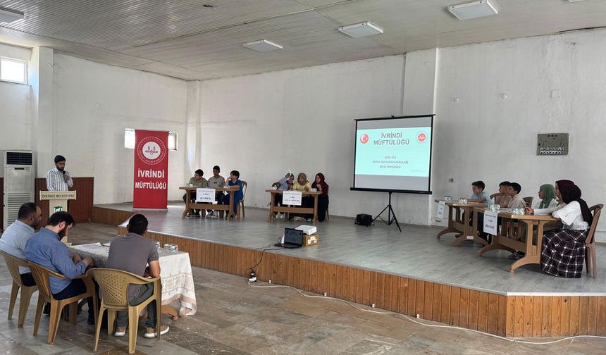 İvrindi’de Yatılı Yaz Kur’an Kursu Öğrencileri Bilgide Yarıştı