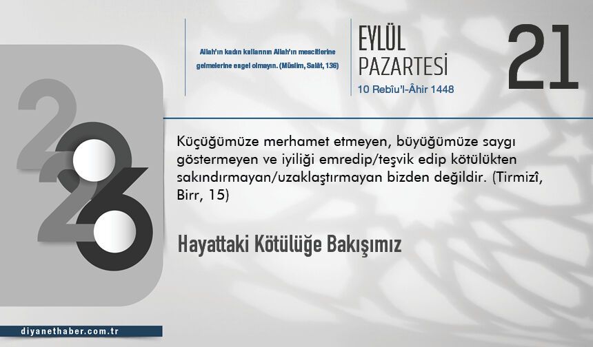 Hayattaki Kötülüğe Bakışımız