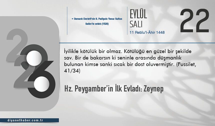 Hz. Peygamber’in İlk Evladı: Zeynep