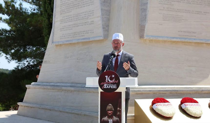 Anafartalar Zaferi’nin 111. Yıl Dönümünde Şehitler Anıldı