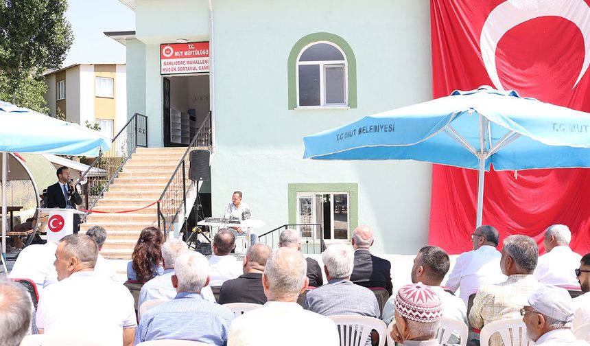 Mut Küçük Sertavul Camii törenle açıldı