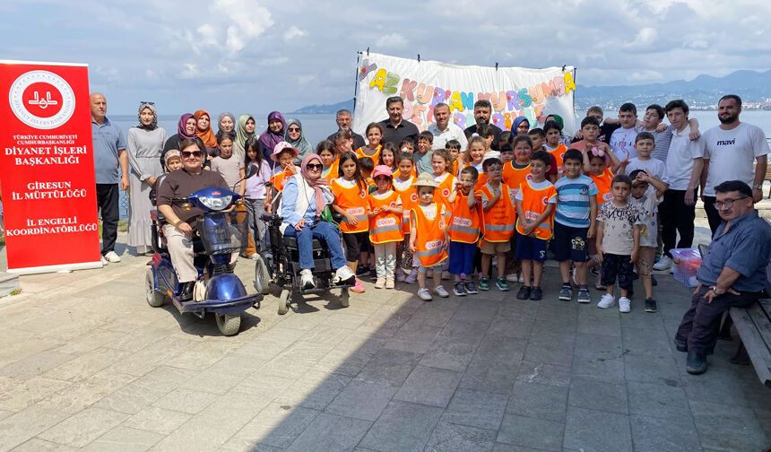 Yaz Kur'an kursu öğrencileri ile engelsiz buluşma
