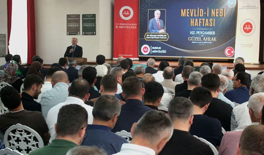 Burdur'da "Hz. Peygamber ve Güzel Ahlak" konferansı