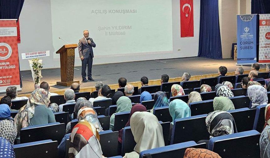 Çorum'da Hz. Peygamber konferansı