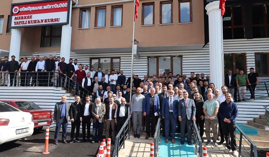 Gümüşhane İl Müftüsü Erenay, personelle vedalaştı