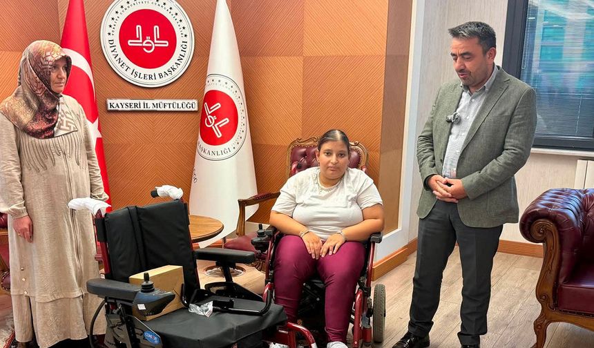 Kayseri'de engelli bireyler unutulmadı