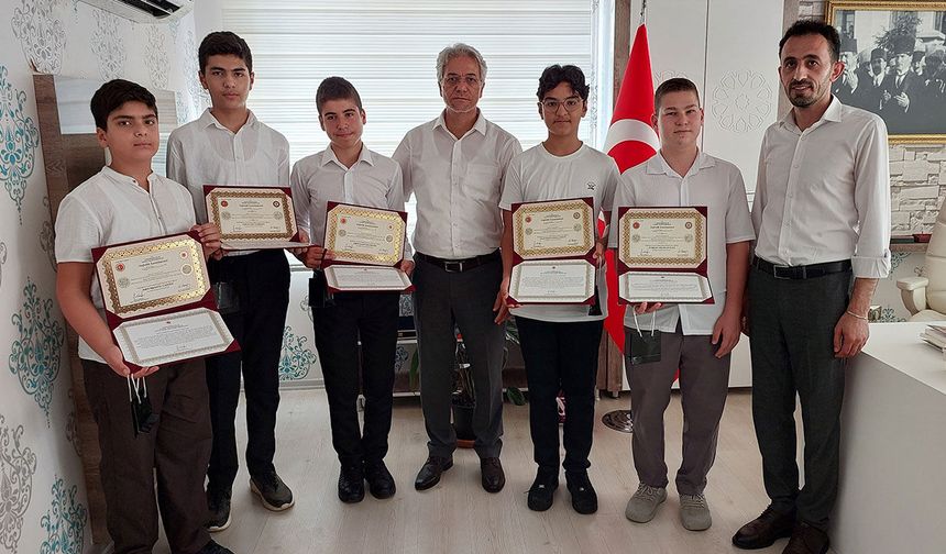 Manavgat'ta hafızlar belge aldı