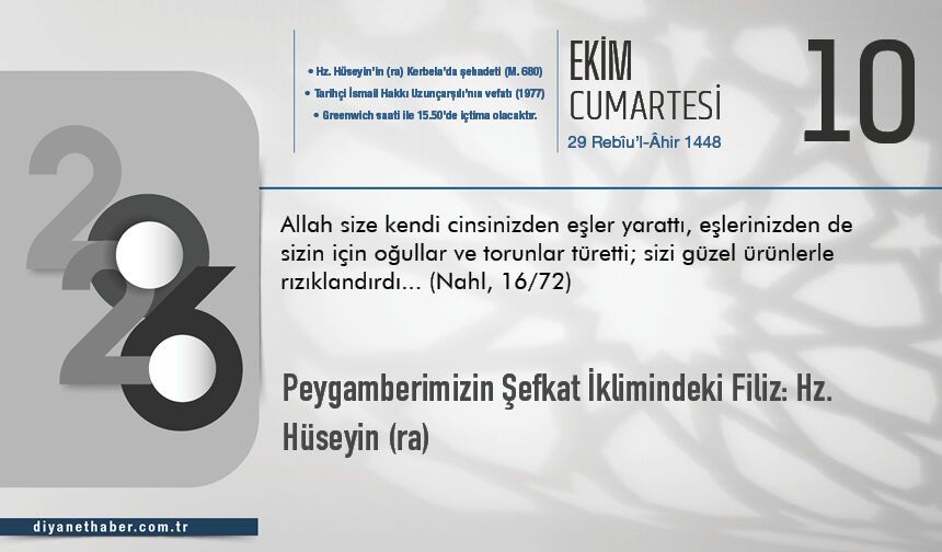 Peygamberimizin Şefkat İklimindeki Filiz: Hz. Hüseyin (ra)