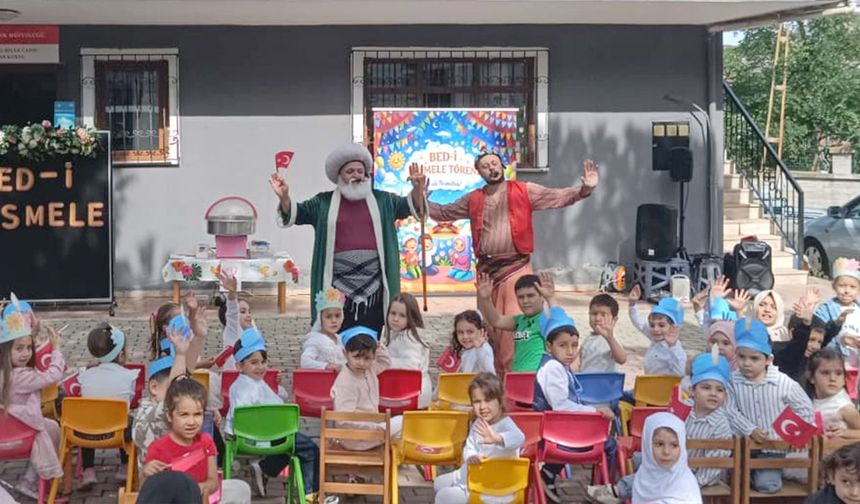 Pendikli minikler Bed-i Besmele heyecanı yaşadı