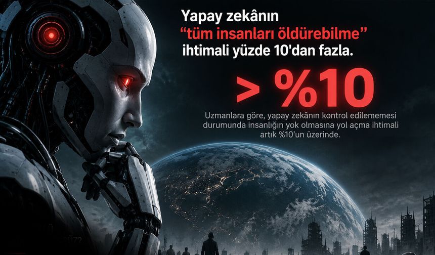 Yapay zekanın "tüm insanları öldürebilme" ihtimali yüzde 10'dan fazla