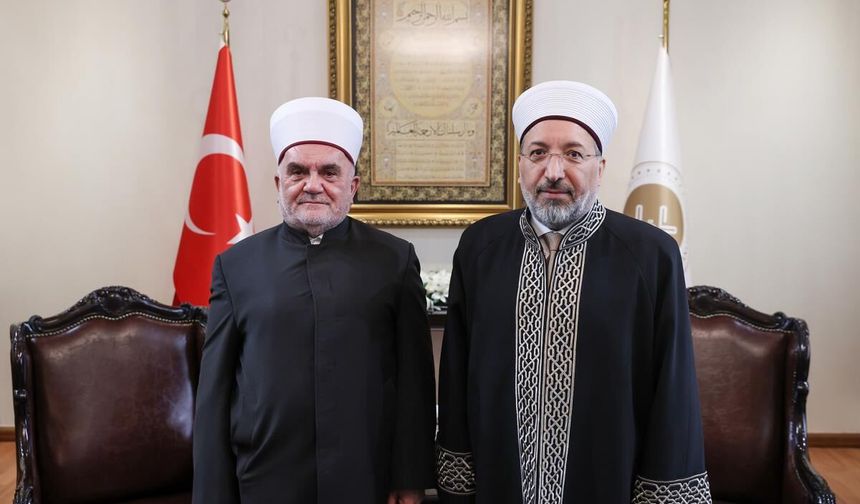 SIRBİSTAN İSLAM BİRLİĞİ MEŞİHATI BAŞKANI DUDİÇ’İ KABUL ETTİ