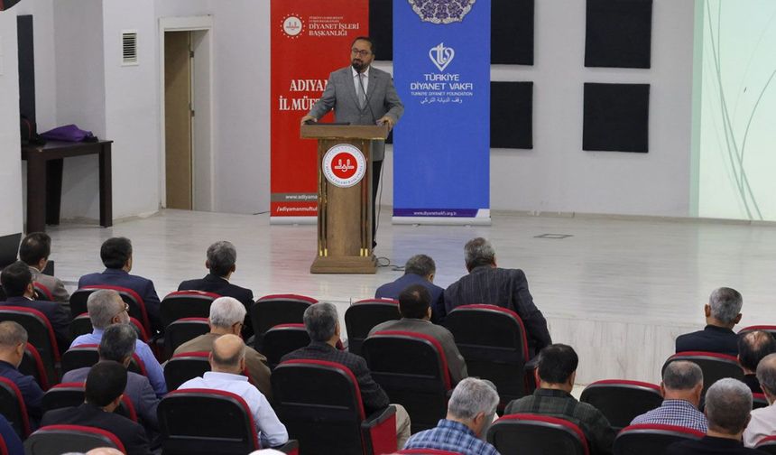Adıyaman'da "Camiler ve Din Görevlileri Haftası" konferansı