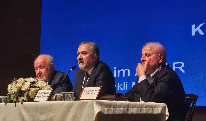 Çorum'da "Cami ve Sosyal Hayat" paneli düzenlendi