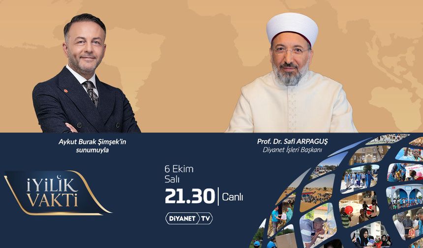Diyanet İşleri Başkanı Arpaguş, Diyanet TV’ye konuk olacak