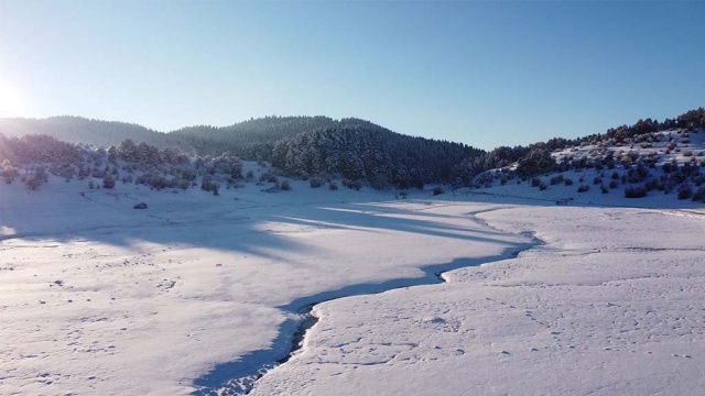 Bolu Abant'ta orman ve yaylalarda kar şöleni - 2022