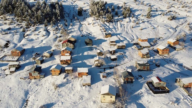 Bolu Abant'ta orman ve yaylalarda kar şöleni - 2022