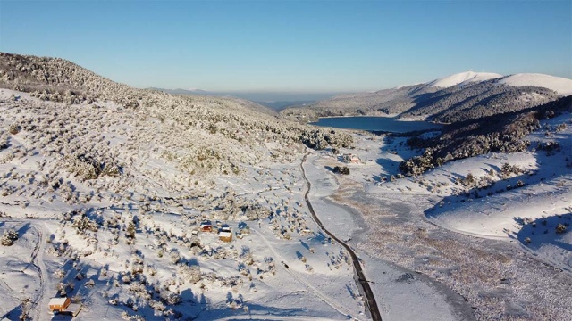 Bolu Abant'ta orman ve yaylalarda kar şöleni - 2022