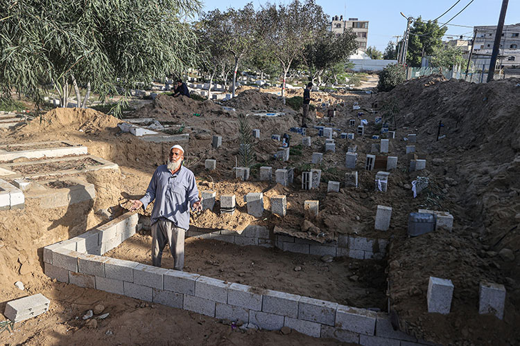 Gazze'deki mezarlık görevlisi Gördüğüm çocuk cesetleri nedeniyle uyuyamıyorum (1)