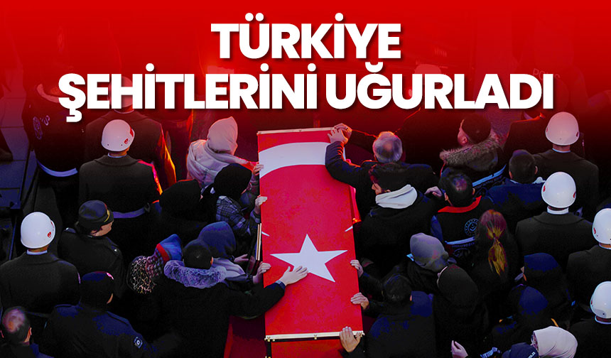 Türkiye Pençe-Kilit Harekatı şehitlerini uğurladı