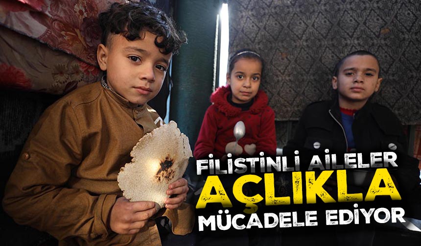 Filistinli aileler, açlıkla mücadele ediyor