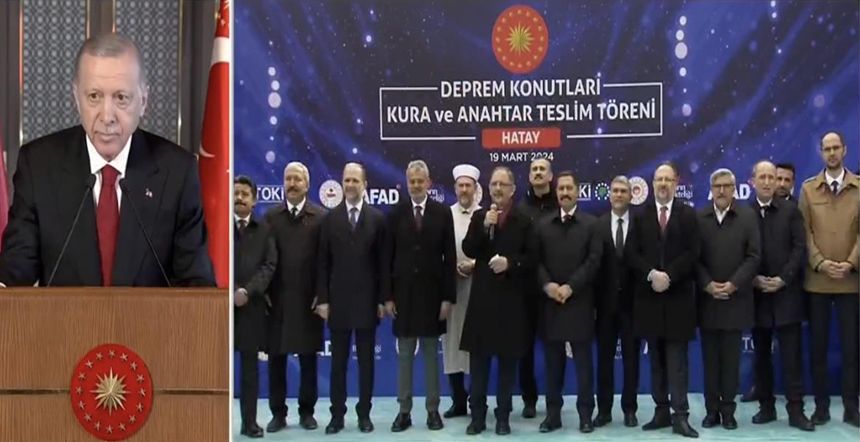 Cumhurbaşkanı Erdoğan, Deprem Konutları Kura Ve Anahtar Teslim Töreni’ne Katıldı 2