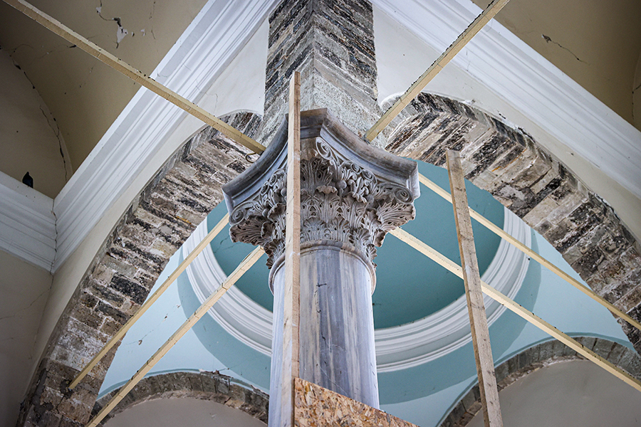 2024.03.23 İzmir'de Depremde Hasar Gören Asırlık Cami Restore Ediliyor (5)