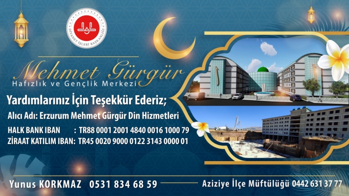 Mehmet Gurgur Hafizlik Ve Genclik Merkezi Yardım