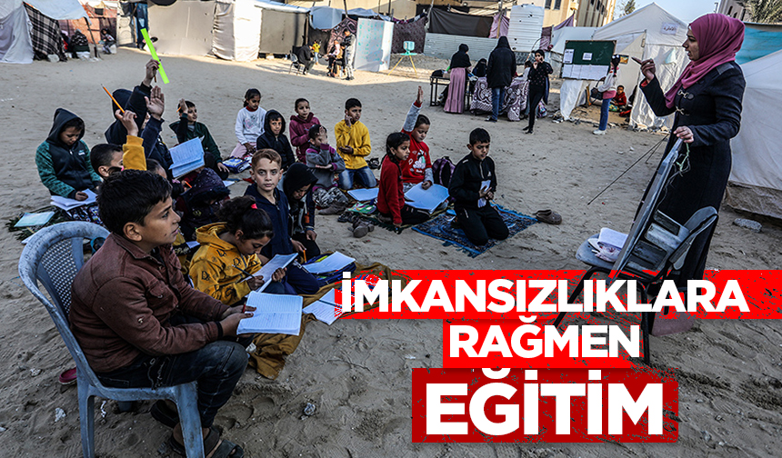 Gazze'de imkansızlıklara rağmen eğitim