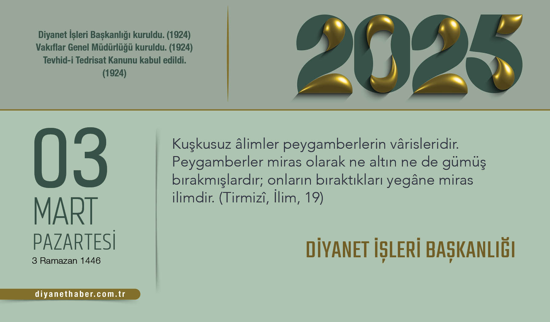 Diyanet İşleri Başkanlığı Diyanet İşleri Başkanlığı