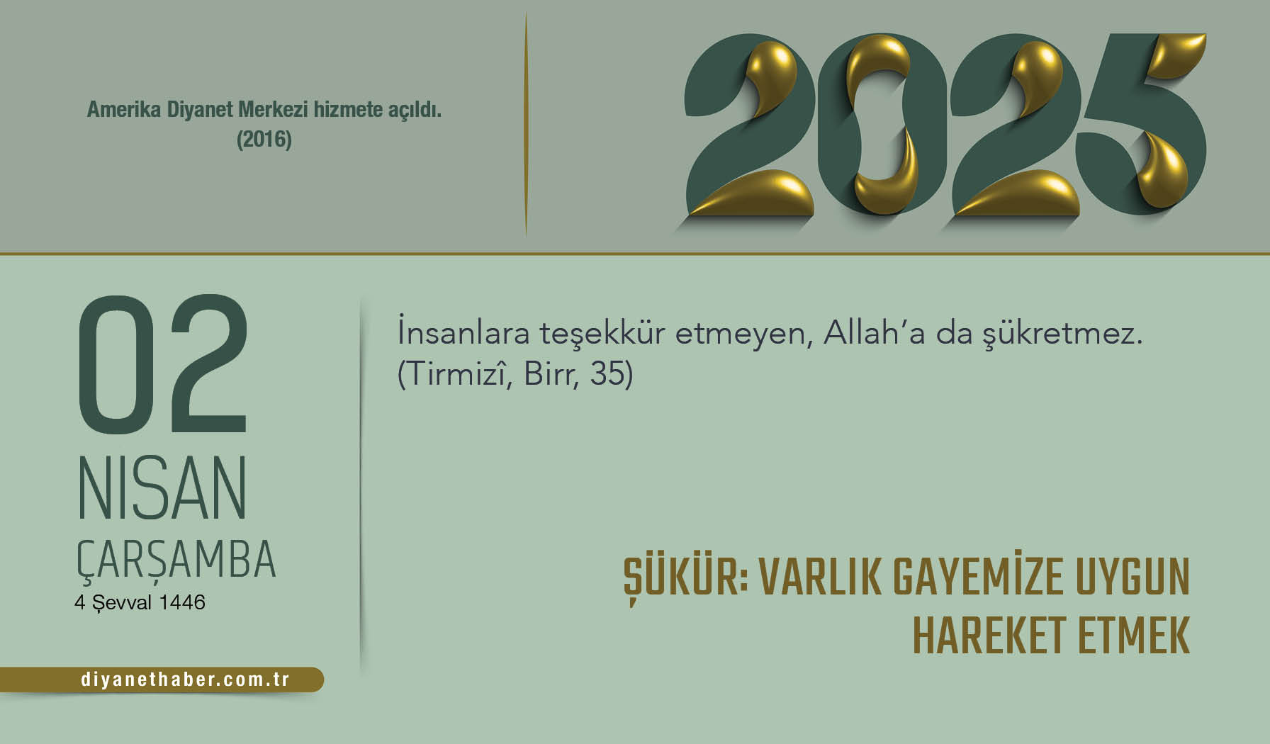 Şükür: Varlık Gayemize Uygun Hareket Etmek Şükür: Varlık Gayemize Uygun Hareket Etmek