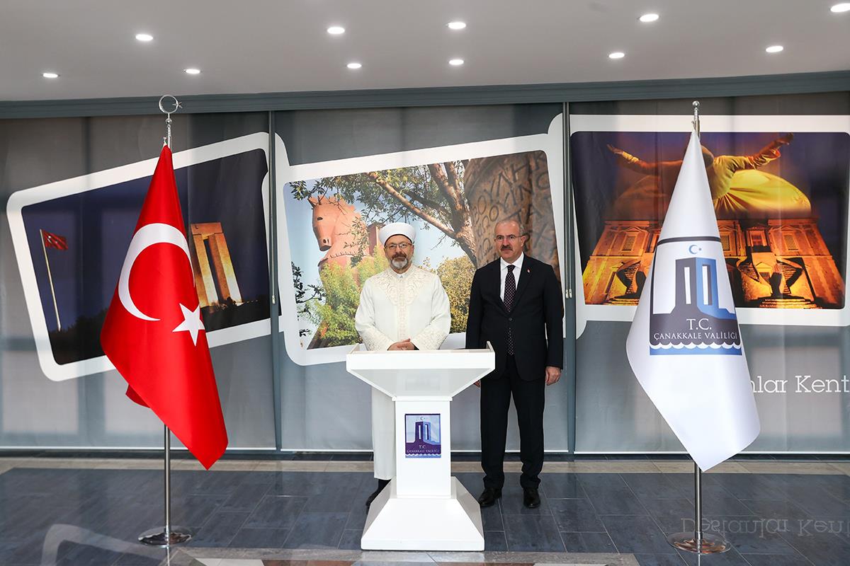 Başkan Erbaş, Çanakkale Valiliğini Ziyaret Etti (2)