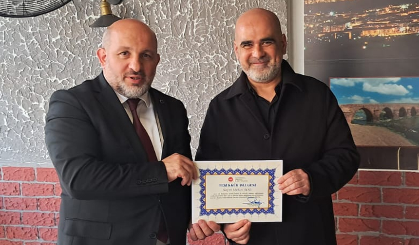 Hatimle Teravih Namazı Kıldıran Din Görevlilerine “Teşekkür Belgesi” 14