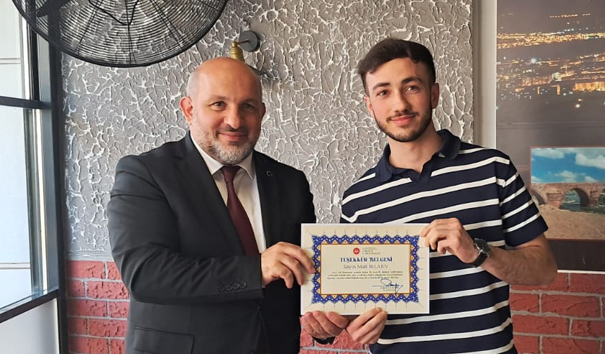 Hatimle Teravih Namazı Kıldıran Din Görevlilerine “Teşekkür Belgesi” 3