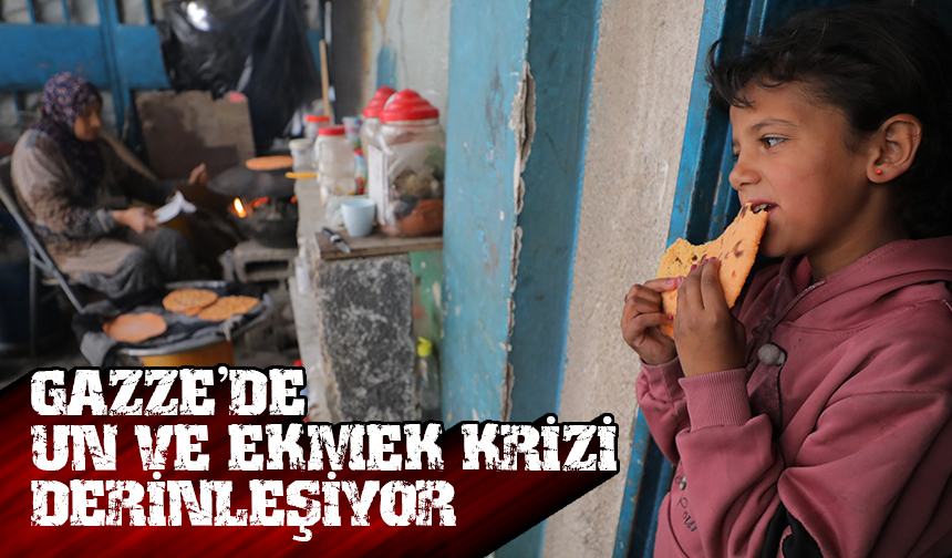 İşgalcilerin saldırılarını sürdürdüğü Gazze'de un ve ekmek krizi derinleşiyor