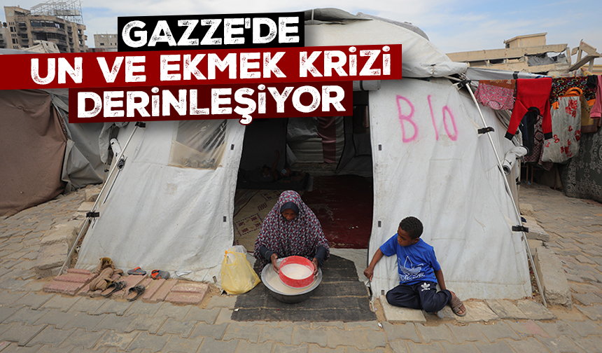 Gazze'de un ve ekmek krizi derinleşiyor