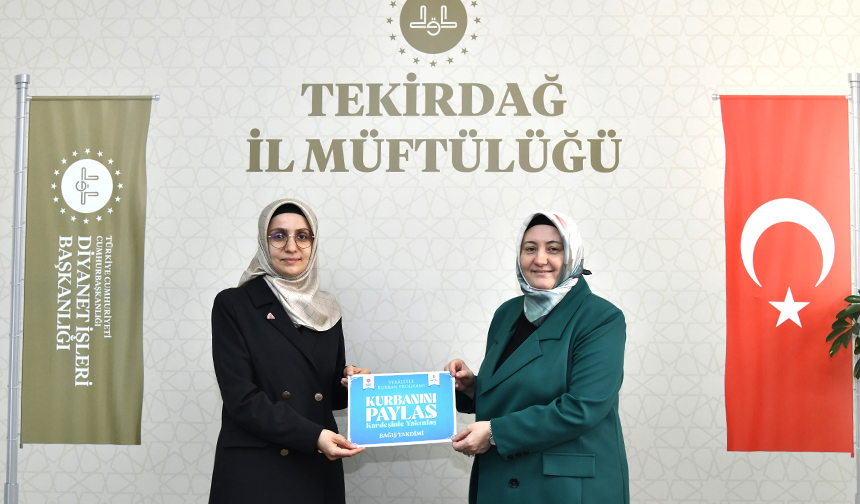Tekirdağ Valisi Soytürk, Kurbanını Tdv'ye Emanet Etti 2