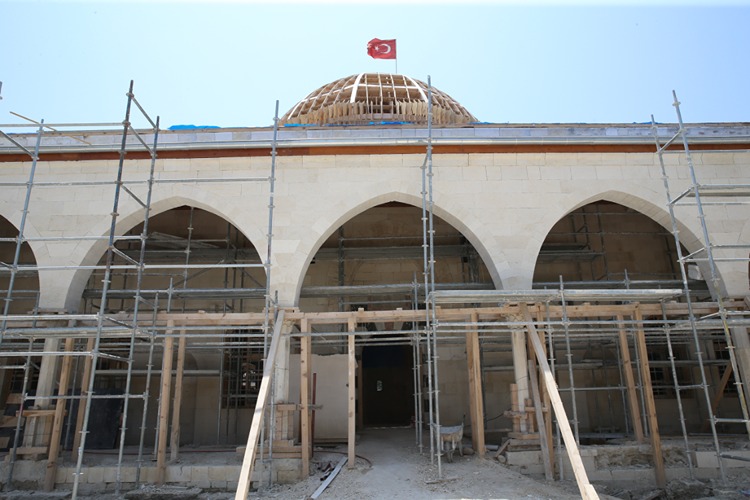 Depremde Hasar Alan Habib I Neccar Camisi'nin Restorasyon Çalışmaları Sürüyor 2