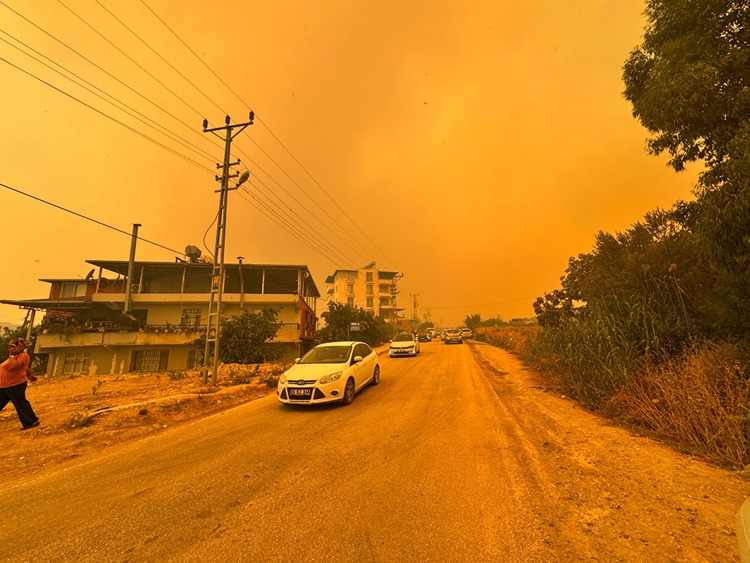 Hatay'da Ormanlık Alanda Yangın Çıktı-1