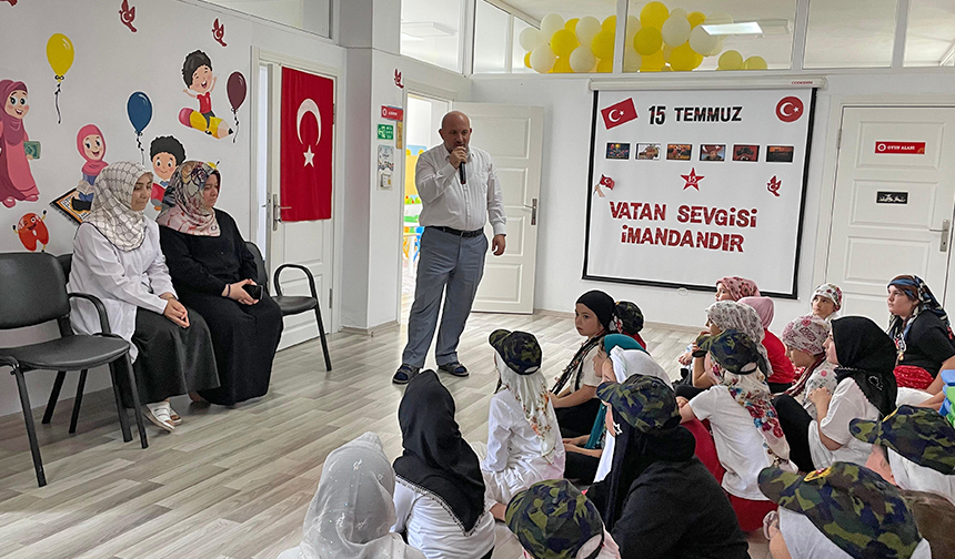 Giresun’daki Yaz Kur’an Kurslarında 15 Temmuz Anıldı 2