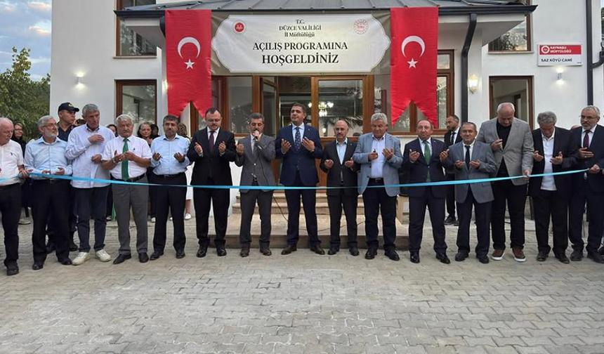 Düzce Sazköy Cami Açıldı 22